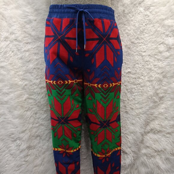Polo Ralph Lauren Men Snowflake Fair-Isle Graphic Fleece Jogger Sweatpants M - Picture 1 of 9